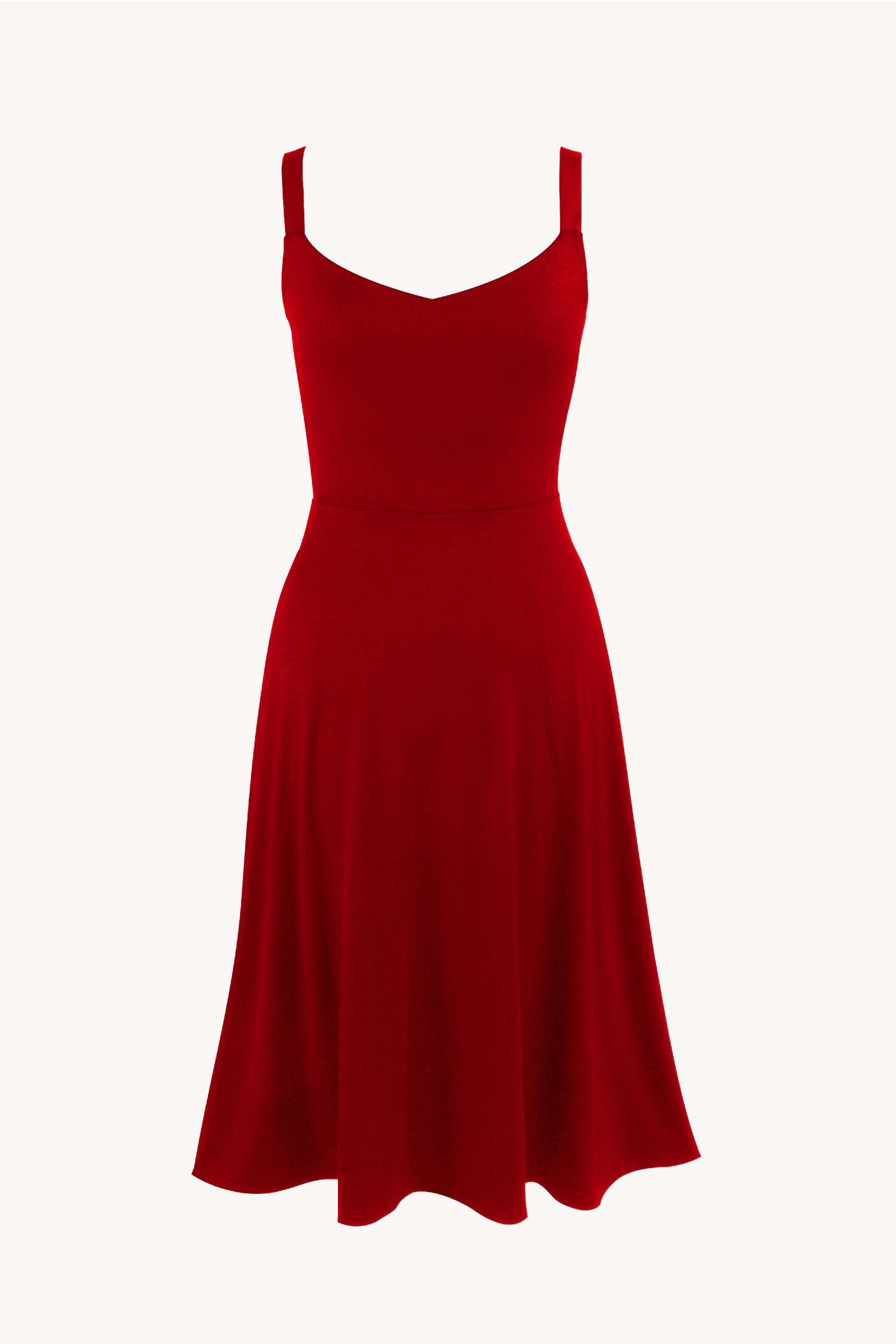 red a line dress